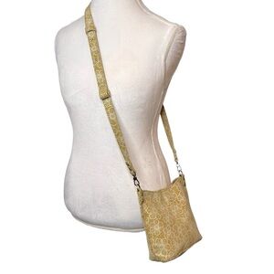 HOBO Crossbody bag Small Pier Printed Leather Floral Magnetic closure Like new